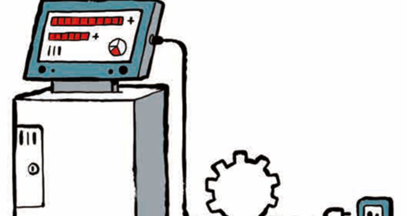 Illustration von einer Maschine