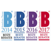 Logos der Beste Berater Auszeichnungen von 2014-2017