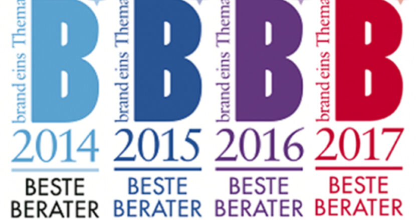 ROI Beste Berater Logos der Beste Berater Auszeichnungen von 2014-2017