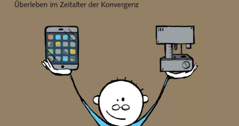Braunes Cover des ROI DIALOG Magazin mit Illustration von einem Mann