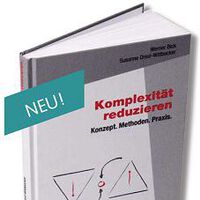 Abbildung des Buches Komplexitaet reduzieren, grauer Umschlag mit Grafik auf dem Titel