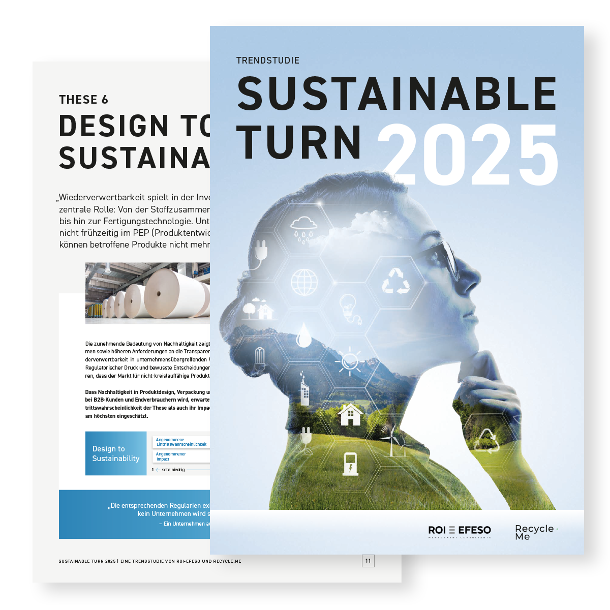 Cover und Beispielseite des Sustainable Turn 2025