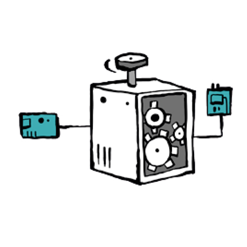 Illustration von Maschine Technik