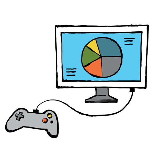 Illustration von Controller und Diagramm