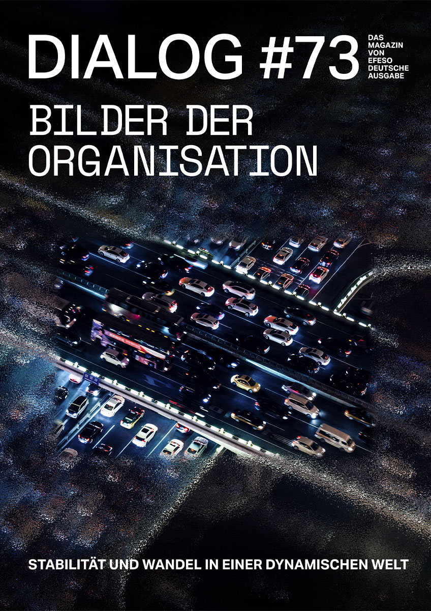 Cover des DIALOG Magazins, Ausgabe 73, Bilder der Organisation