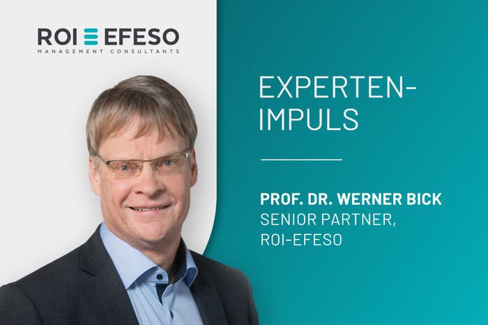 ROI-EFESO-Interview Interview mit Prof. Dr. Werner Bick, Senior Partner, ROI-EFESO