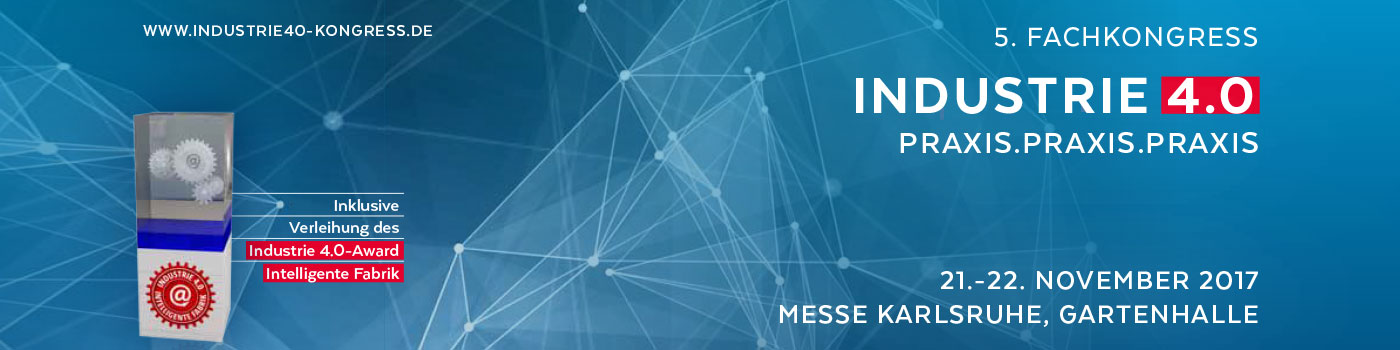 Banner für den 5. Industrie 4.0-Award 2017